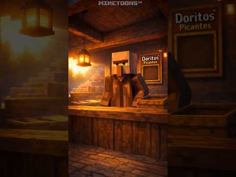 Tentando comprar Doritos várias vezes no Minecraft até que… #ia #memes #desenhos
